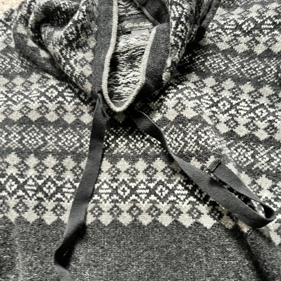 Eddie Bauer Fair Isle Tunic Cowl Neck Sweater - Picture 2 of 8